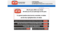 Desktop Screenshot of bbappliance.com